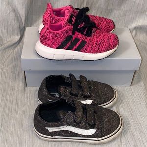 Girls Shoe Bundle Adidas Vans Size 9